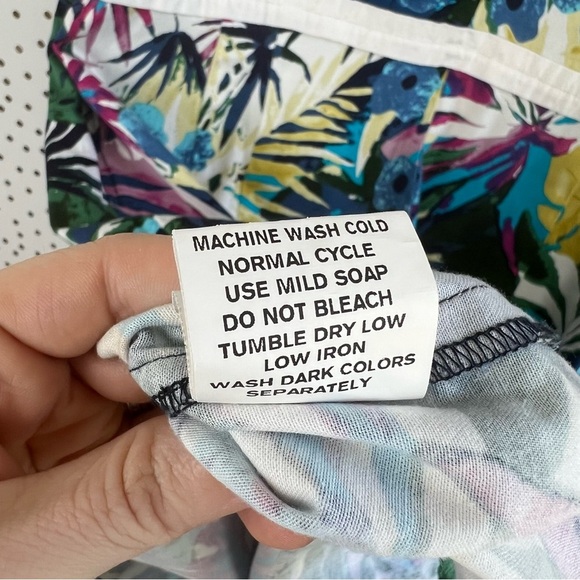 eShakti Tropical Floral Cap Sleeve Sheath Dress - Picture 15 of 16